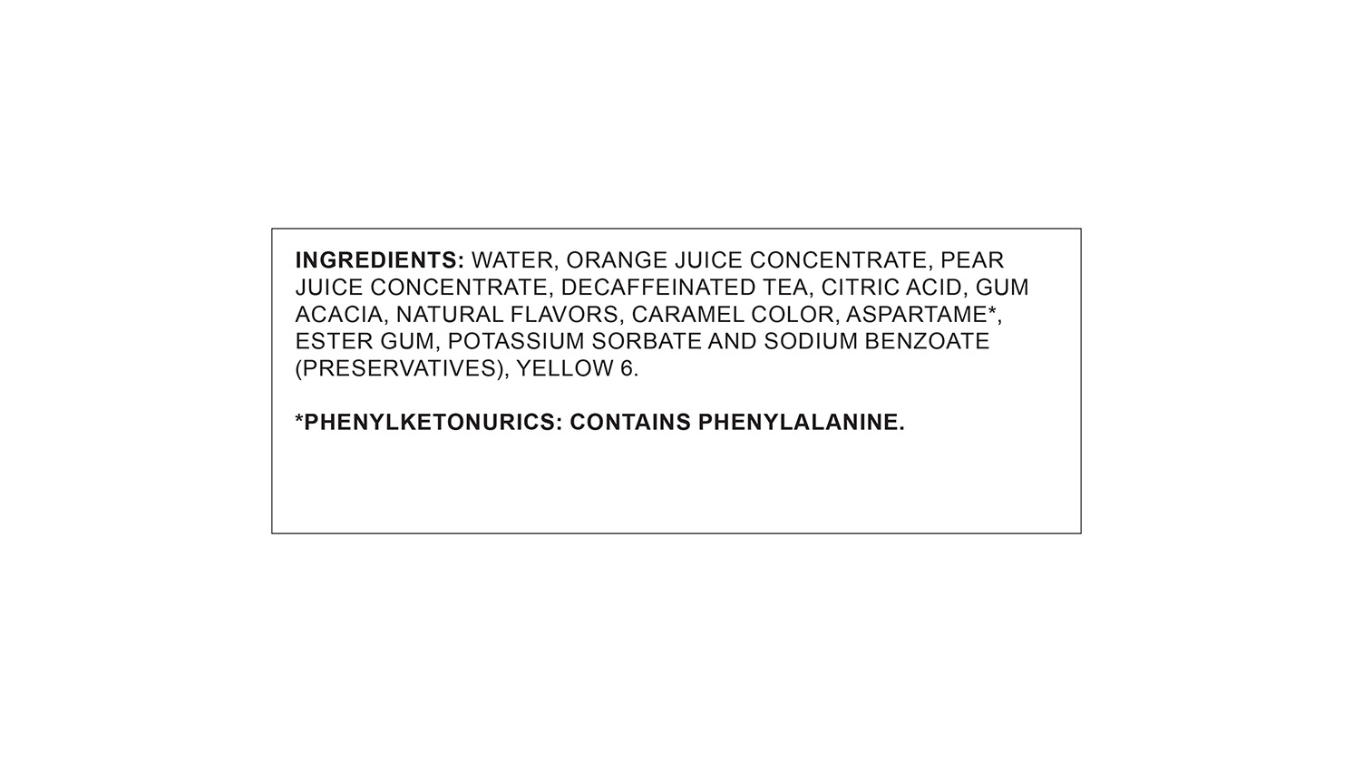 Diet Decaffeinated Orange Tea Image 4