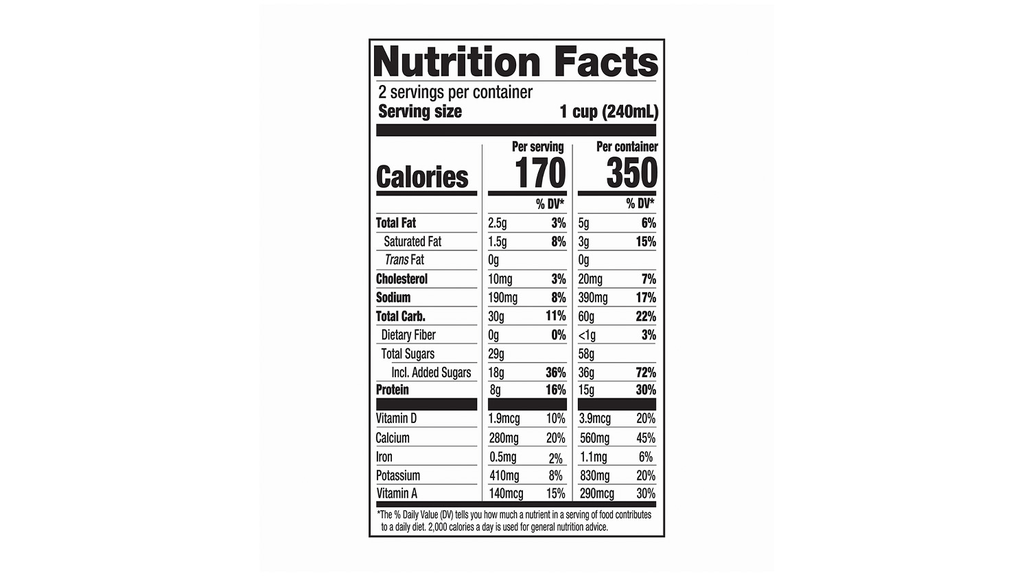 1% Low Fat Chocolate Milk Image 2